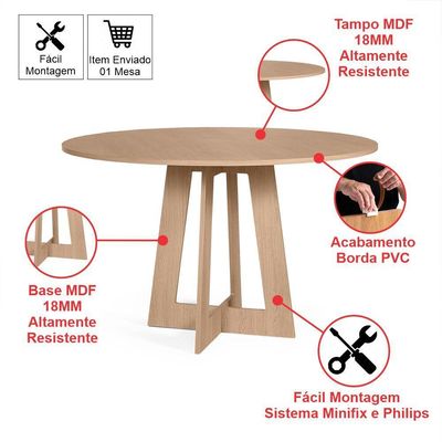 Mesa De Jantar Redonda Montreal Jade Com 4 Cadeiras Estofadas Ella Preto/cinza Escuro