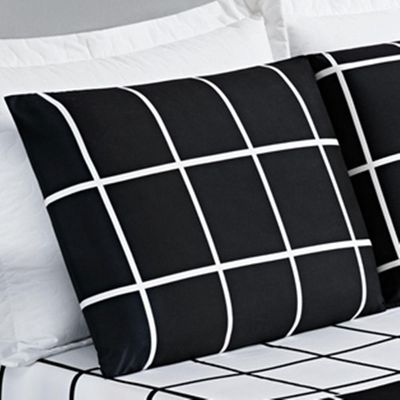 Jogo De Cama Com Lençol De Cima 200 Fios Austin Casal 04 Peças - Preto