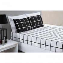 Jogo De Cama Lençol 200 Fios Austin King 03 Peças - Preto