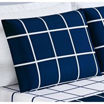 Jogo De Cama Com Lençol De Cima 200 Fios Austin King 04 Peças - Marinho