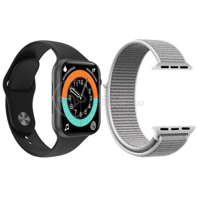 Smartwatch X16 Preto + 1 Pulseira Nylon Branco