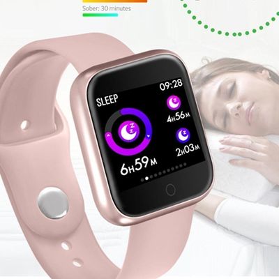 Relógio Smartwatch P70 Monitor Cardíaco Pressão Arterial Sono Passos Android Ios - Rosa