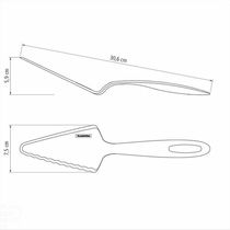 Espátula Para Bolo Tramontina Ability Em Nylon Preto Tramontina