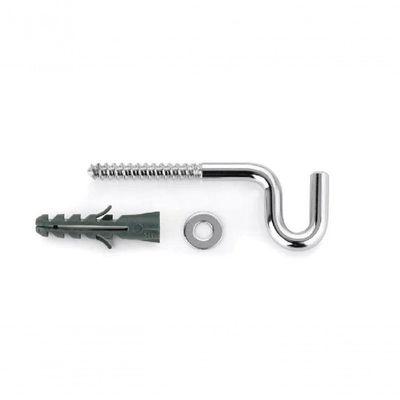 Barra De Parede Cozinha 6 Ganchos 80cm Com Kit Instalação