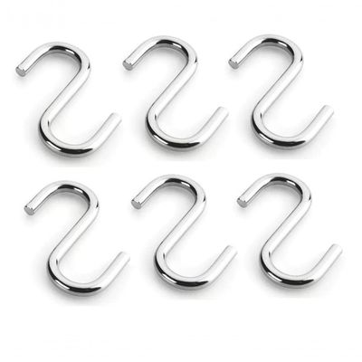 Barra De Parede Cozinha 6 Ganchos 80cm Com Kit Instalação