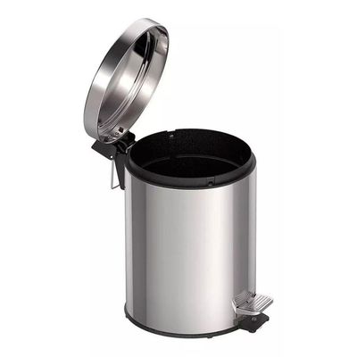 Lixeira Inox Tramontina Brasil Com Pedal Em Aço 5 Litros 94538105