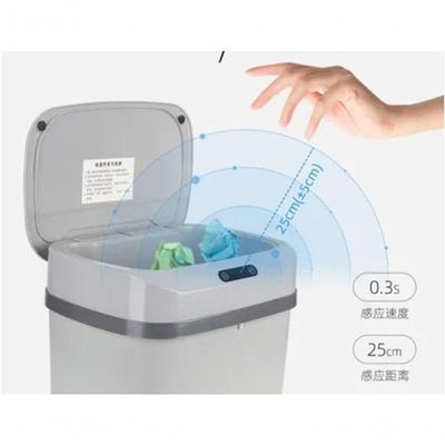 Lixeira Banheiro Cozinha Automática Com Sensor Inteligente/
