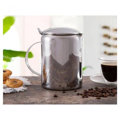 Jarra De Suco Inox 1,8 Litros Com Tampa água Bebidas Servir Mesa Posta Chá Café Bar Garrafa