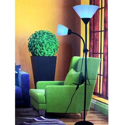 Luminaria Duo Floor Chao Abajur Articulada Pedestal Coluna Lustre 172cm