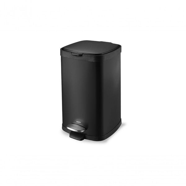 Lixeira Aço Carbono Pedal Balde Frame 12l Brinox Preto Brinox