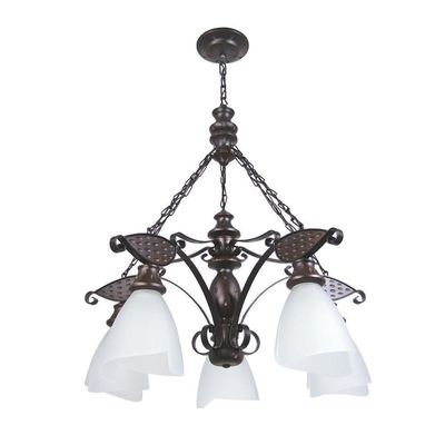 Lustre Rústico Envelhecido 5 Lâmpadas 505E