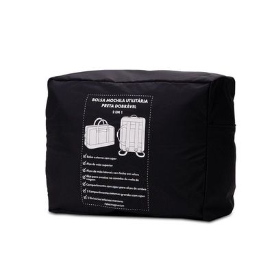 Bolsa Mochila Utilitaria Preta Alcas