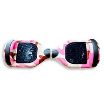 Hoverboard Overboard Skate Elétrico Led Rosa Camuflado Nº12