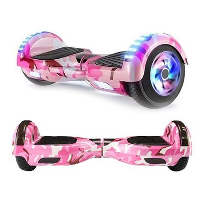 Hoverboard Overboard Skate Elétrico Led Rosa Camuflado Nº13