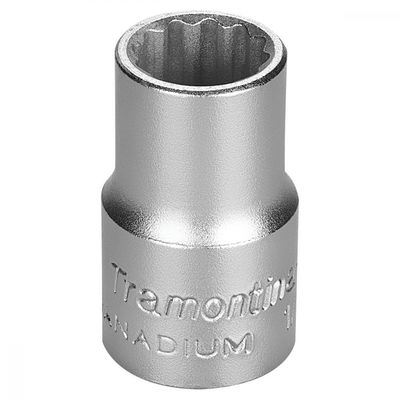 Soquete Estriado Em Aço 13 Mm - Encaixe 1/2" Tramontina Pro