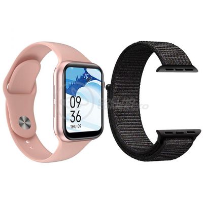 Smartwatch S88 Preto + 1 Pulseira Nylon Preto