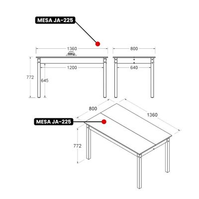 Mesa De Jantar Ditália Ja-225 Cor:branco Branco