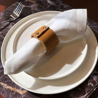 Conjunto de Guardanapos Wolff Mesa Ponto Ajour Luxo Off em Algodão - 2 Peças