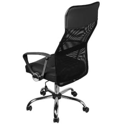 Cadeira de Escritório Giratória OR Design Desk com Regulagem de Altura, Apoio para os Braços e Sistema Relax - Preto