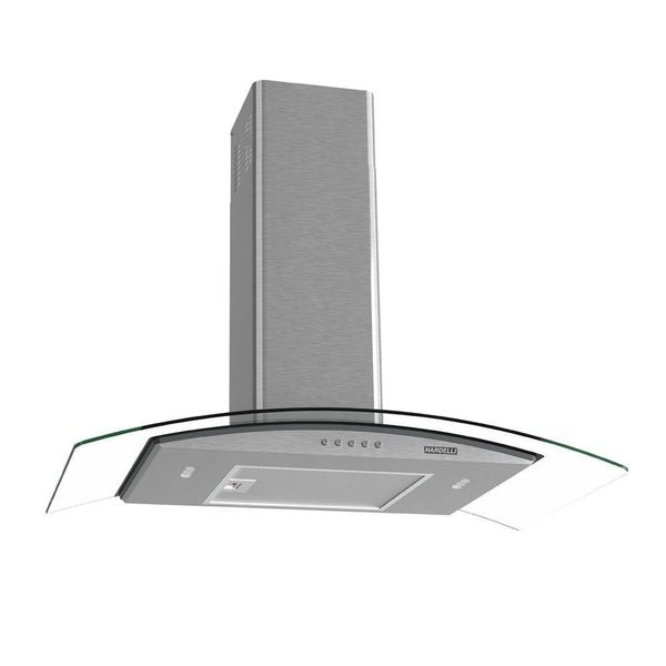 Coifa De Parede Clean Vidro Curvo 80cm 140w 110v 110v