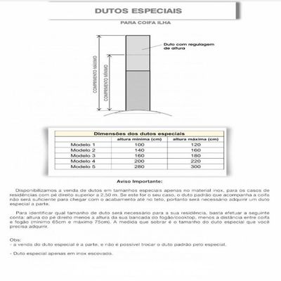 Coifa Ilha Retangular 75Cm 3 Velocidades Inox Inox 110V 110v