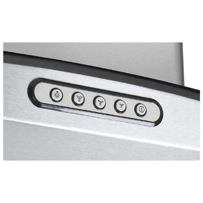 Coifa Ilha 75Cm Vidro Curvo 3 Velocidades Inox Inox 110V 110v