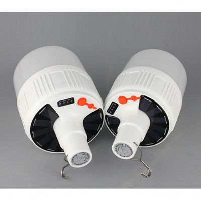 Lâmpada De Emergência Portatil Solar C- Bateria Para Acampamento Pesca