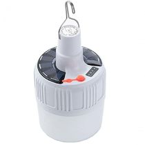 Lâmpada De Emergência Portatil Solar C- Bateria Para Acampamento Pesca