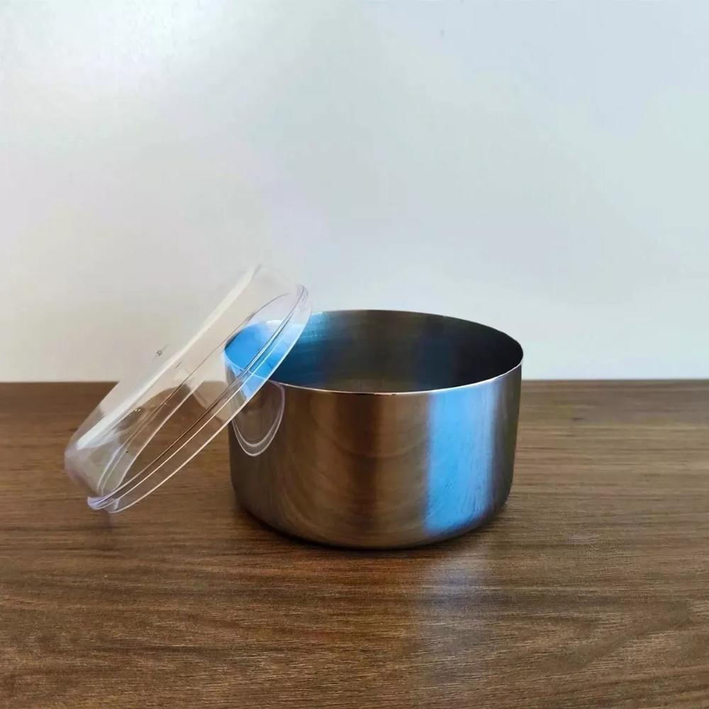 Manteigueira Margarineira Pote Conservar Para Geladeira Inox