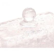 Manteigueira Cristal Fio De Ouro Com Tampa Petra 17cm - Lyor