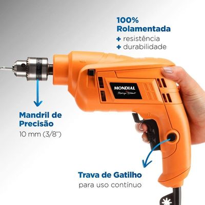 Furadeira Com Impacto Mondial - Fi-rh-02 220v/60hz . 220v