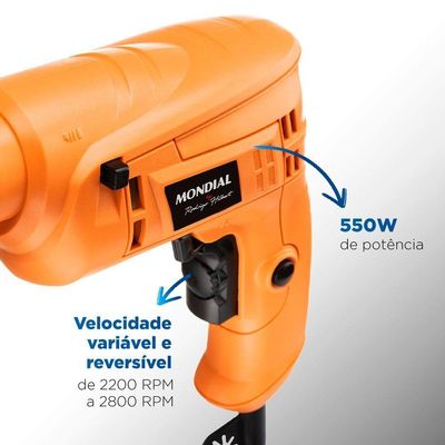 Furadeira Com Impacto Mondial - Fi-rh-02 220v/60hz . 220v