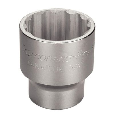 Soquete Estriado Em Aço Cromo Vanádio 55 Mm - Encaixe 3/4" Tramontina
