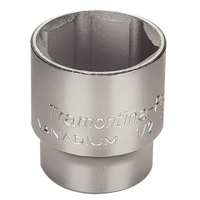 Soquete Sextavado Em Aço Cromo Vanádio 34 Mm - Encaixe 1/2" Tramontina Pro Tramontina
