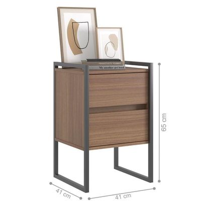 Conjunto Buffet E Gaveteiro Industrial Paris Montana