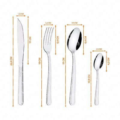 Kit - Faqueiro Plenus 6 Peças + 1 Faqueiro 24 Peças Buzios Inox - Tramontina