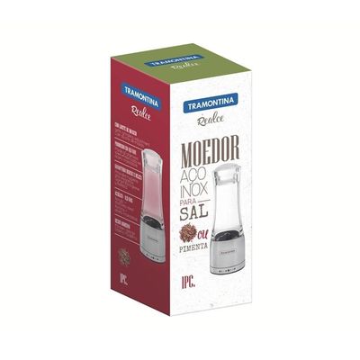 Kit - Faqueiro Plenus 6 Peças + 1 Moedor De Sal Ou Pimenta Em Acrílico E Inox - Tramontina