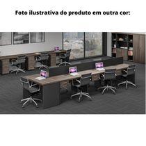 Gaveteiro Aéreo Tub 2 Gavetas Com Chaves Pe40 Em Mdp Walnut