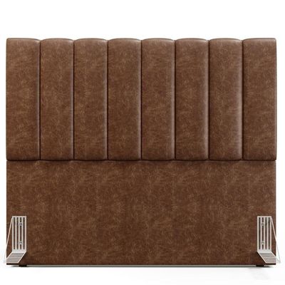 Kit Cabeceira Casal 140cm Calçadeira Recamier Baú Marrom