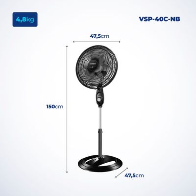 Ventilador Coluna Mondial 40cm Super Power  VSP-40C-NB 127V