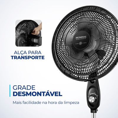 Ventilador Coluna Mondial 40cm Super Power  VSP-40C-NB 220V
