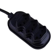 Extensão 2m 3 Tomadas 3P Elite Preta