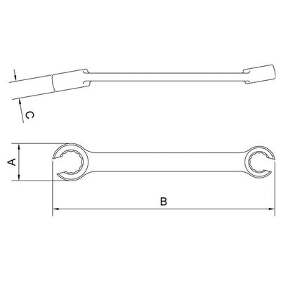 Chave Poligonal Aberta 17x19 Mm Tramontina