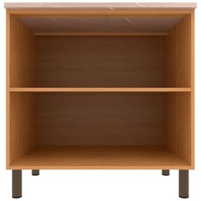 Balcão Bartira Cristal MDP 15mm com 2 Portas e 1 Prateleira - 80,1cm de largura Bege