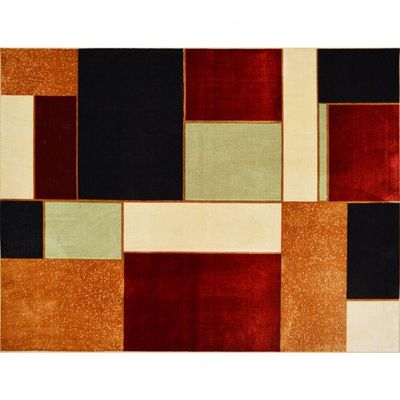 Tapete Veludo 1.00m X 1.50m Marbella Moderno Retangulos Rayza