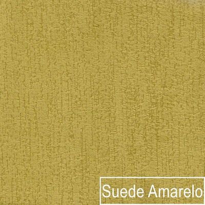 Sofá 03 Lugares Living Ponza Suede Cor Amarelo