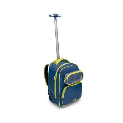Mochila De Rodinha Bolso Removivel Neon