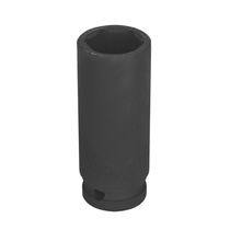 Soquete De Impacto Sextavado Longo Em Aço Cromo Molibdênio 24 Mm - Encaixe 1-2\'\' Tramontina