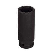 Soquete De Impacto Sextavado Longo Em Aço Cromo Molibdênio 23 Mm - Encaixe 1-2\'\' Pro