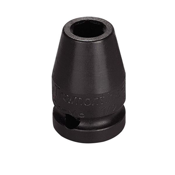 Soquete De Impacto Sextavado Em Aço Cromo Molibdênio 12 Mm - Encaixe 1-2\'\' Pro